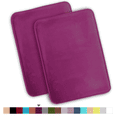 thumbnail image 1 of ComfiTime 2 Piece Bathroom Rugs Set – Thick Memory Foam, Non-Slip Bath Mat, Soft Plush Velvet Top, Ultra Absorbent, Small, Large & Long Rugs for Bathroom Floor, Eggplant, 20*32, 2PCS, 1 of 9