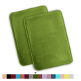 thumbnail image 1 of ComfiTime 2 Piece Bathroom Rugs Set – Thick Memory Foam, Non-Slip Bath Mat, Soft Plush Velvet Top, Ultra Absorbent, Small, Large & Long Rugs for Bathroom Floor, Green, 17*24, 2PCS, 1 of 12