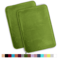 thumbnail image 1 of ComfiTime 2 Piece Bathroom Rugs Set – Thick Memory Foam, Non-Slip Bath Mat, Soft Plush Velvet Top, Ultra Absorbent, Small, Large & Long Rugs for Bathroom Floor, Green, 20*32, 2PCS, 1 of 12