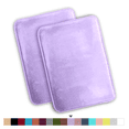 thumbnail image 1 of ComfiTime 2 Piece Bathroom Rugs Set – Thick Memory Foam, Non-Slip Bath Mat, Soft Plush Velvet Top, Ultra Absorbent, Small, Large & Long Rugs for Bathroom Floor, Lavender, 17*24, 2PCS, 1 of 12