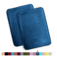 thumbnail image 1 of ComfiTime 2 Piece Bathroom Rugs Set – Thick Memory Foam, Non-Slip Bath Mat, Soft Plush Velvet Top, Ultra Absorbent, Small, Large & Long Rugs for Bathroom Floor, Navy Blue, 17*24, 2PCS, 1 of 12
