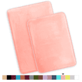 thumbnail image 1 of ComfiTime 2 Piece Bathroom Rugs Set – Thick Memory Foam, Non-Slip Bath Mat, Soft Plush Velvet Top, Ultra Absorbent, Small, Large & Long Rugs for Bathroom Floor, Peach, 17*24 & 20*32, 1 of 11