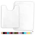 thumbnail image 1 of ComfiTime 2 Piece Bathroom Rugs Set – Thick Memory Foam, Non-Slip Bath Mat, Soft Plush Velvet Top, Ultra Absorbent, Small, Large & Long Rugs for Bathroom Floor, White, 20*32 & Contour Rug, 1 of 11