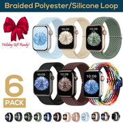 ComfiTime Apple Watch Band – Stretchy Braided iWatch Sport Band 38mm 40mm 41mm 42mm 44mm 45mm for Men & Women, Breathable Elastic Apple Watch Strap for Series SE 9 8 7 6 5 4 3 2 1