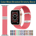 thumbnail image 1 of ComfiTime Apple Watch Band–Stretchy Braided iWatch Sport Band 38mm 40mm 41mm 42mm 44mm 45mm 49mm for Men&Women, Breathable Elastic Apple Watch Wristbands Strap for Series 9 8 7 6 5 4 3 2 1 SE Ultra, 1 of 15