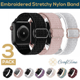thumbnail image 1 of ComfiTime Apple Watch Band – Stretchy Nylon Apple Watch Sport Band 38/40/41/42/44/45 mm for Men & Women, Solo Loop Breathable iWatch Bands, Elastic Apple Watch Strap for Series SE 9 8 7 6 5 4 3 2 1, 1 of 13