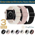 thumbnail image 1 of ComfiTime Apple Watch Band – Stretchy Nylon Apple Watch Sport Band 38/40/41/42/44/45 mm for Men & Women, Solo Loop Breathable iWatch Bands, Elastic Apple Watch Strap for Series SE 9 8 7 6 5 4 3 2 1, 1 of 13