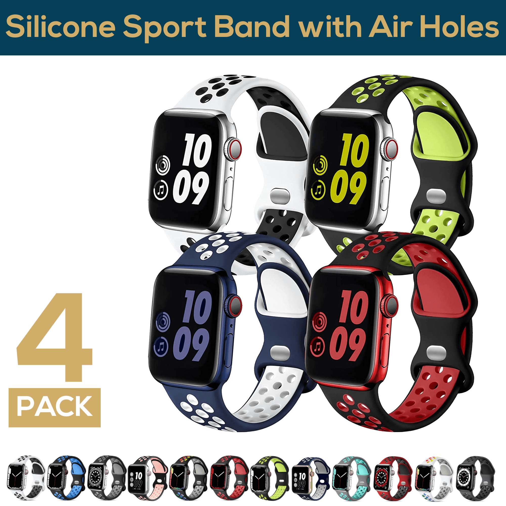 ComfiTime Apple Watch Band Stretchy Apple Watch Sport Bands 38/40/41