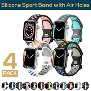ComfiTime Apple Watch Band – Stretchy iWatch Bands 38/40/41/42/44/45/49 mm for Women & Men, Breathable Silicone Apple Watch Sport Bands, iPhone Watch Strap for Series SE 9 8 7 6 5 4 3 2 1