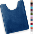 thumbnail image 1 of ComfiTime Bathroom Contour Rugs – 1 inch Thick Memory Foam, 20" x 23" Bath Mat for Toliet, Soft Plush Velvet Top, Non-Slip,Ultra Absorbent, Small, Large & Long Rugs for Bathroom Floor, Navy, 1 of 10