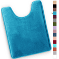 thumbnail image 1 of ComfiTime Bathroom Contour Rugs – 1 inch Thick Memory Foam, 20" x 23" Bath Mat for Toliet, Soft Plush Velvet Top, Non-Slip,Ultra Absorbent, Small, Large & Long Rugs for Bathroom Floor, Caribbean Sea, 1 of 11