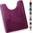 thumbnail image 1 of ComfiTime Bathroom Contour Rugs – 1 inch Thick Memory Foam, 20" x 23" Bath Mat for Toliet, Soft Plush Velvet Top, Non-Slip,Ultra Absorbent, Small, Large & Long Rugs for Bathroom Floor, Eggplant, 1 of 11