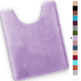 thumbnail image 1 of ComfiTime Bathroom Contour Rugs – 1 inch Thick Memory Foam, 20" x 23" Bath Mat for Toliet, Soft Plush Velvet Top, Non-Slip,Ultra Absorbent, Small, Large & Long Rugs for Bathroom Floor, Lavender, 1 of 11
