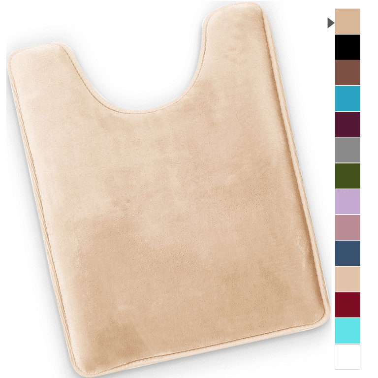 ComfiTime Bathroom Rugs – Thick Memory Foam, Non-Slip Bath Mat, Soft Plush  Velvet Top, Ultra Absorbent, Small, Large & Long Rugs for Bathroom Floor,  22 x 42, Avail. in Black, Gray, Beige