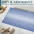 thumbnail image 1 of ComfiTime Bathroom Rug Set, 18" x 26", 1500GSM Slip-Resistant Chenille Bath Mat for Tub, Bathroom Floor, Machine Washable, Ultra Absorbent, Small or Long, Black, Gray, Blue, Green & Brown, 1 of 11