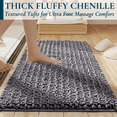 thumbnail image 1 of ComfiTime Bathroom Rugs, 24 x 36 in, 2000GSM Thick Slip-Resistant Chenille Bath Mat for Tub, Shower & Bathroom Floor, Machine Washable, Ultra Absorbent, Small or Long, White, Black, Gray, Blue, Brown, 1 of 9