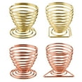 thumbnail image 1 of ComfiTime Beauty Blender Holder, Metal Drying Rack for Makeup Sponge，Egg Powder Puff Display Stand-2 Gold&2 Rose Gold Set, 1 of 9