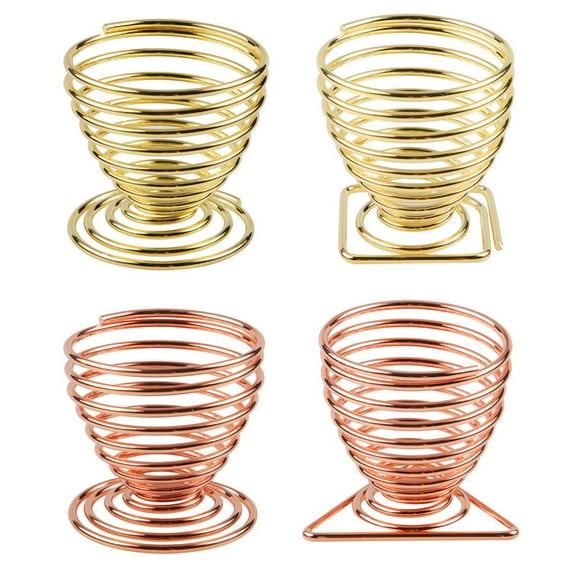 ComfiTime Beauty Blender Holder, Metal Drying Rack for Makeup Sponge,Egg Powder Puff Display Stand-2 Gold&2 Rose Gold Set