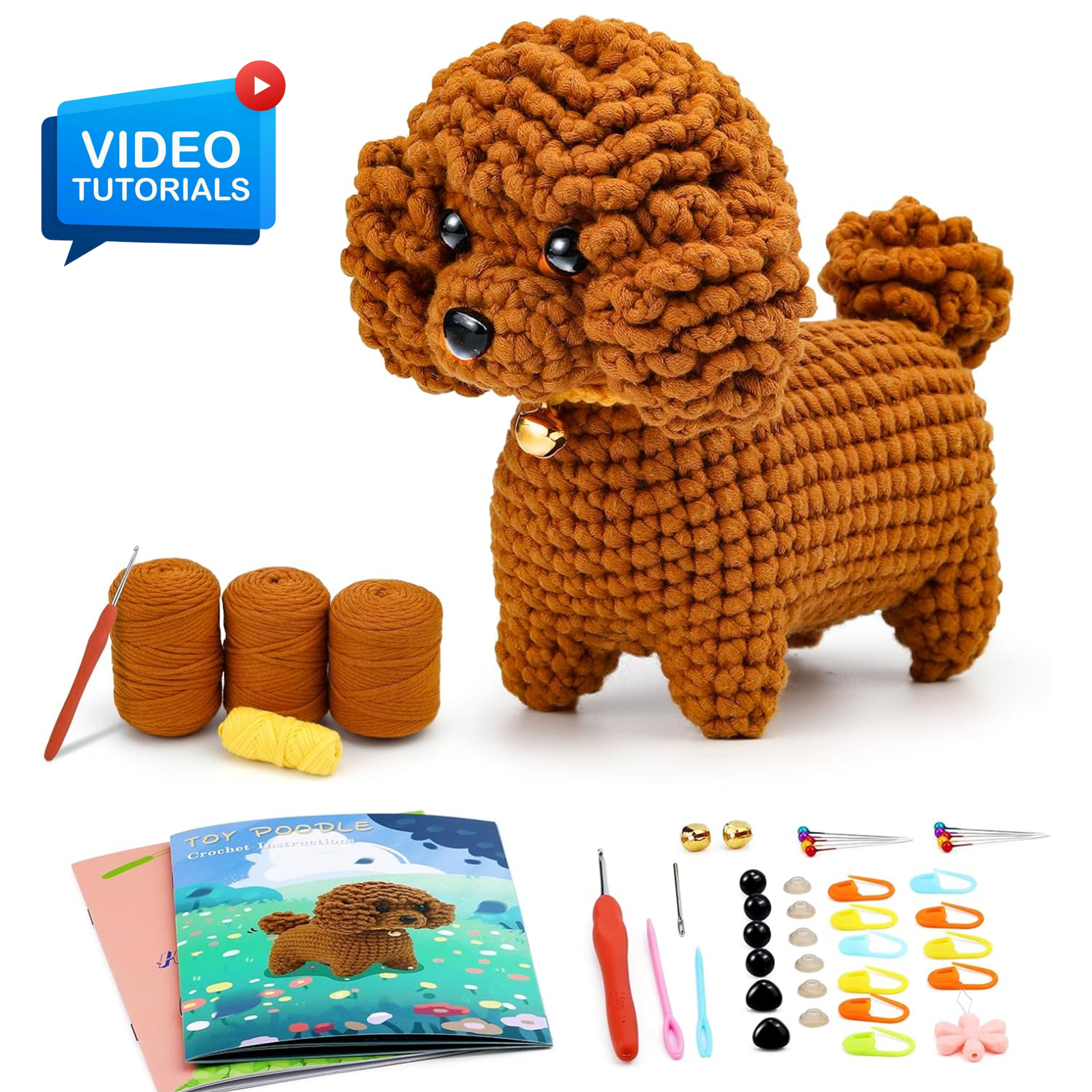 ComfiTime Crochet Kit for Beginners to Intermediate – Amigurumi Starter ...