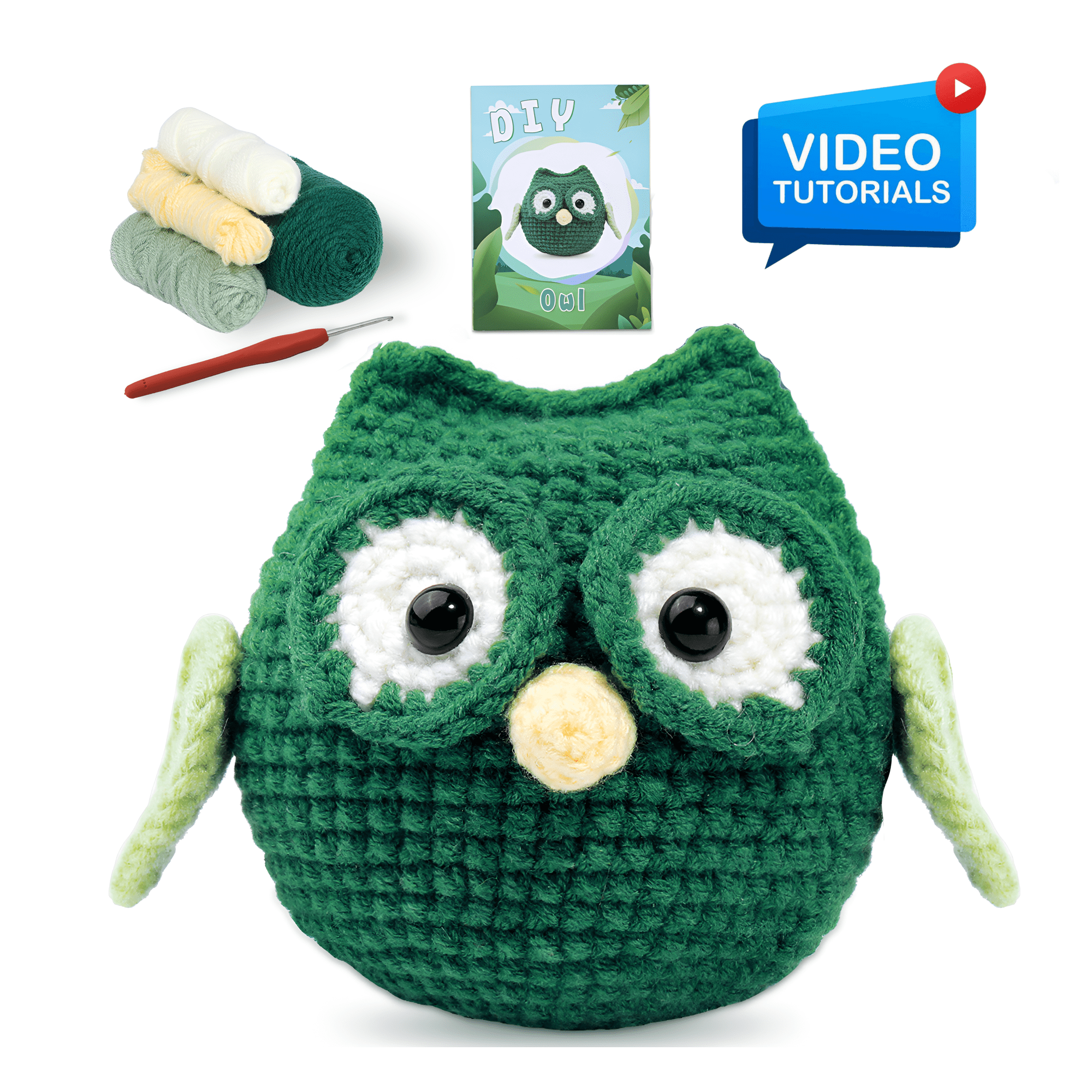 ComfiTime Crochet Kit for Beginners – Amigurumi Starter Kit w/ Video ...