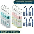 thumbnail image 1 of ComfiTime Cruise Luggage Tag Holders & ID Holder Set, Waterproof Clear Luggage Tags for Cruise Ships, Lanyards for Cruise Ship Cards, Royal Caribbean & Celebrity Cruise Essentials 2024, 2025, 1 of 9