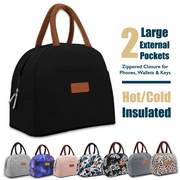 ComfiTime Lunch Bag - Insulated Lunch Box for Women, 8L or 14 Cans Large Capacity Cooler Bag for Adults & Teen, Cute Aes