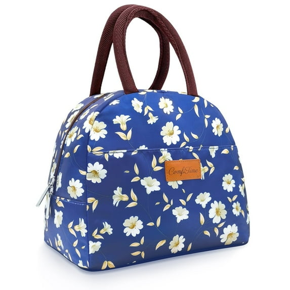 ComfiTime Lunch Bag - Insulated Lunch Box for Women, 8L or 14 Cans Large Capacity Cooler Bag for Adults & Teen, Cute Aesthetic Lunch Tote for Work, School, Extra Zippered Pocket for Wallet & Phone