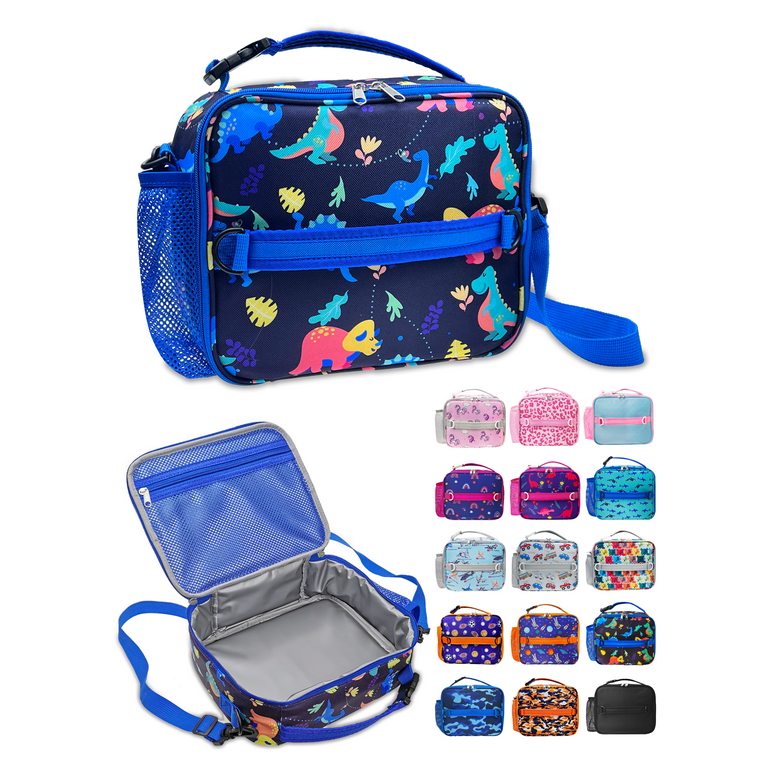 Jeexi Kids Lunch Box, Back to School Insulated Soft Bag Mini Cooler Back to  School Thermal Meal Tote Kit for Girls, Boys, Cars Pattern - Blue 