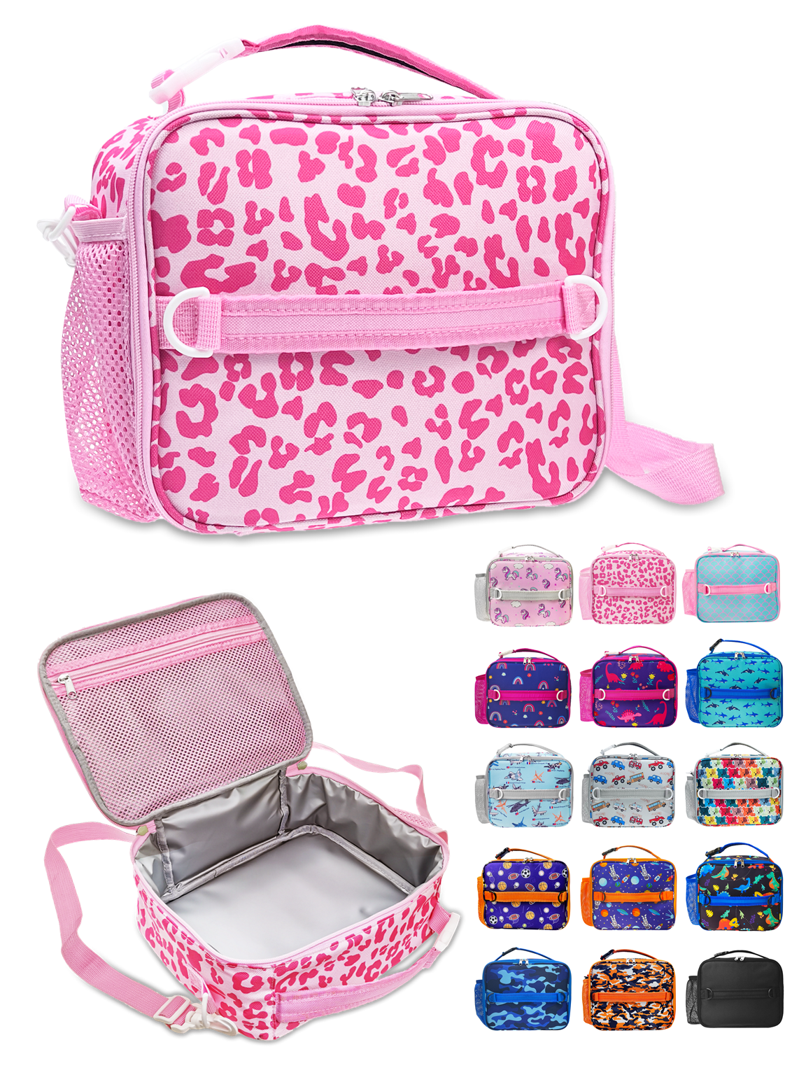 Insulated Lunch Box With Soft Padded Handles - Navy Pink Rose, 1 - Kroger