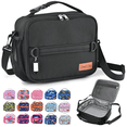 thumbnail image 1 of ComfiTime Lunch Bag for Kids – Insulated Lunch Box for Girls and Boys, Cute Reusable Cooler Bag with Zipper Pockets, Bottle Holder, Padded Handles and Shoulder Strap (Black), 1 of 10