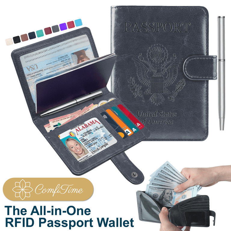 ComfiTime Passport Holder – RFID Blocking Passport Wallet
