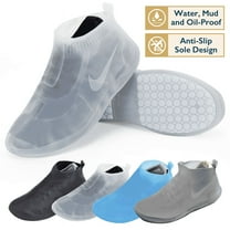 ComfiTime Waterproof Shoe Covers - Shoe Covers for Rain, Non-Slip TPE Rubber Material Stronger than Silicone, Durable and Reusable Shoe Protectors Covers for Men, Women and Kids Indoor/Outdoor