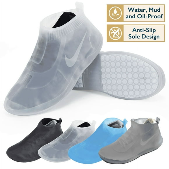 ComfiTime Waterproof Shoe Covers - Shoe Covers for Rain, Non-Slip TPE Rubber Material Stronger than Silicone, Durable and Reusable Shoe Protectors Covers for Men, Women and Kids Indoor/Outdoor