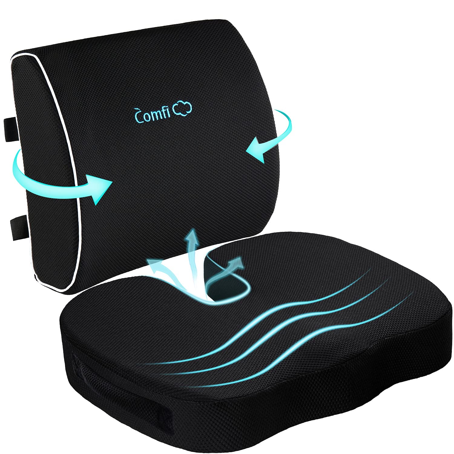 https://i5.walmartimages.com/seo/Comficlouds-Seat-Cushion-Lumbar-Support-Pillow-for-Office-Chair-Orthopedic-Car-Seat-Cushion-Memory-Foam-Back-Support-Black_7a69a2bb-4cb6-4f08-b00e-52cc0c1be13b.d38f292b3ef7b14b5582859b3a5cb0da.jpeg