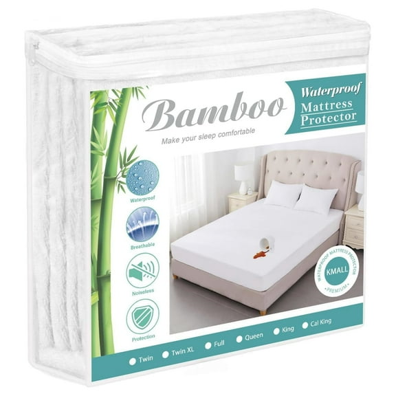 Comficlouds Waterproof Mattress Protector Terry Top King Size Whites