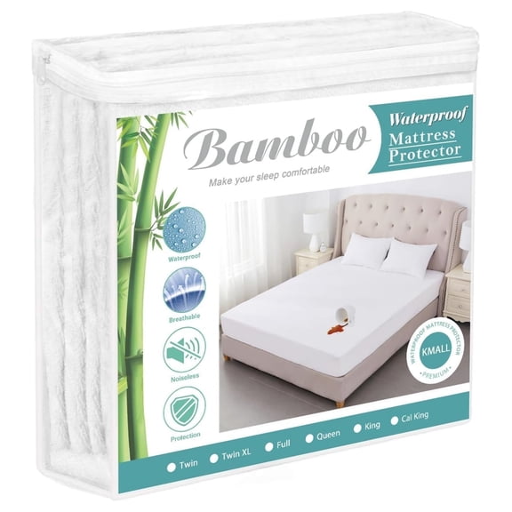 Comficlouds Waterproof Mattress Protector Terry Top Twin Size White