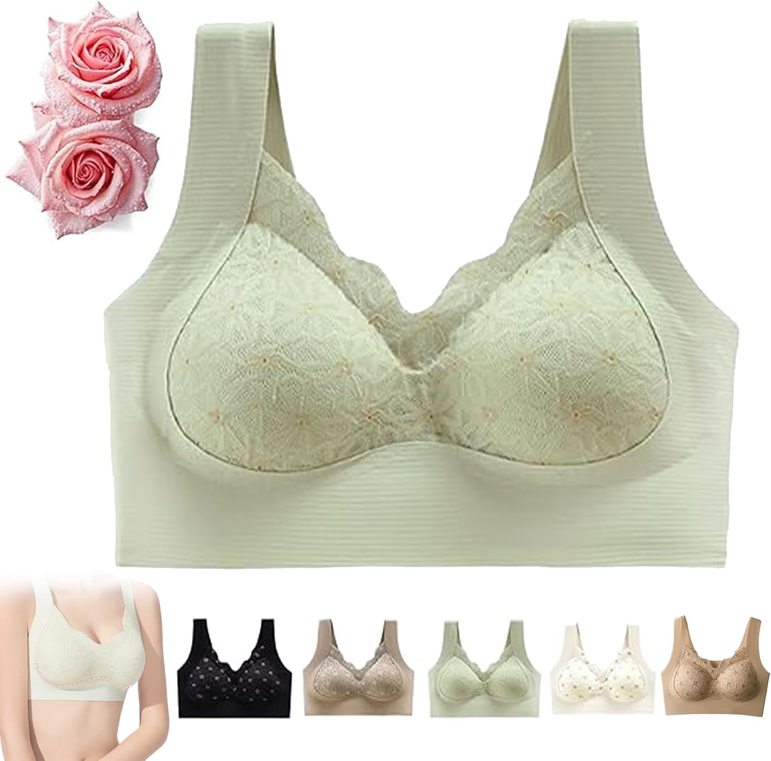 Comfiela Ivylift Bras for Seniors, Rosiaa IvyLift - Seamless Wire-Free ...