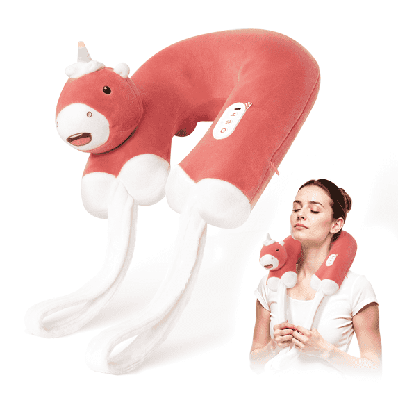 Comfier Animal Neck Massager with Heat, Cordless Shiatsu Massager Pillow, Gifts