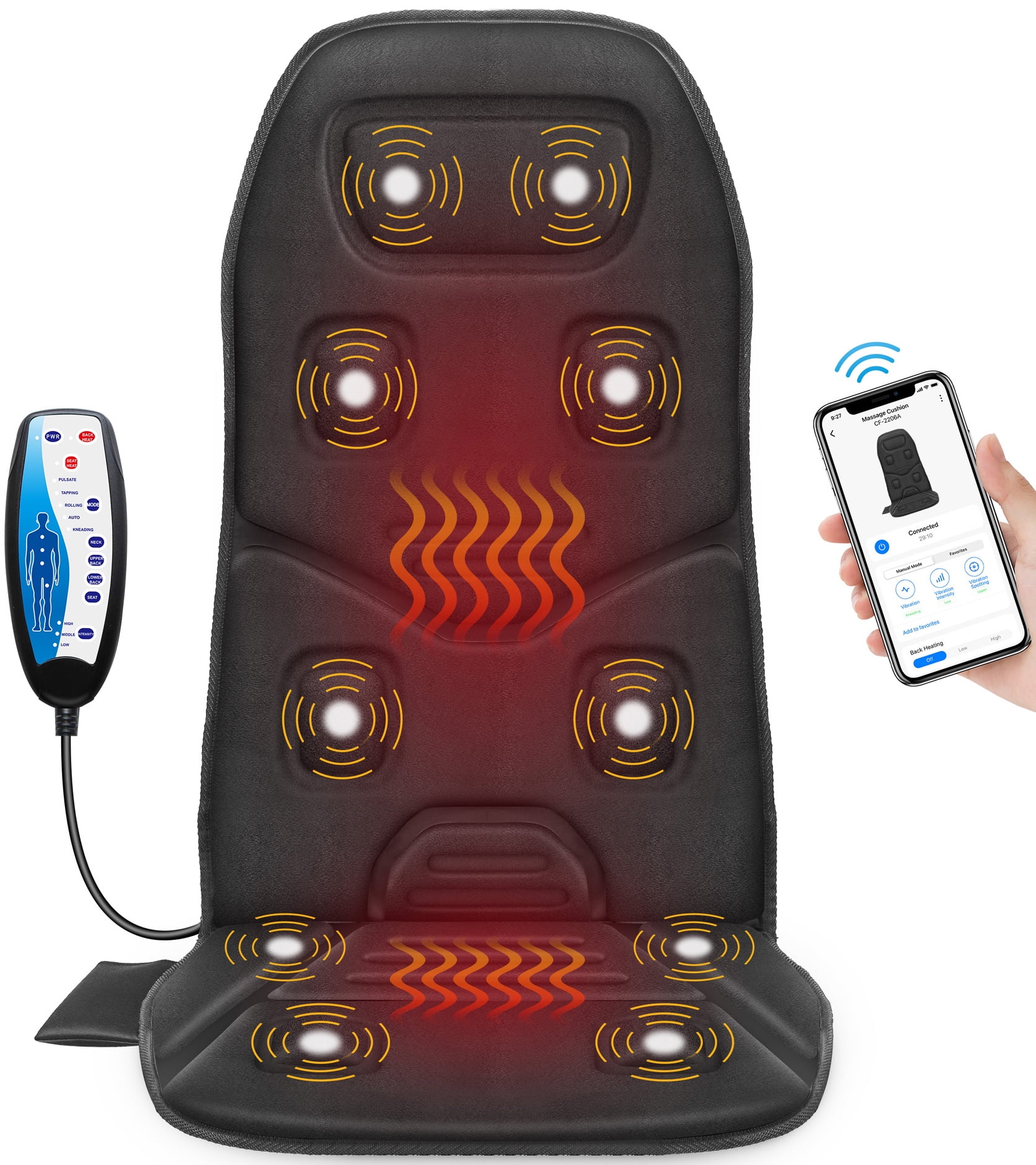 COMFIER Rechargeable Back Massage Pad for Back Pain Relief Deep Tissue,  Foldable Back Massage Chair …See more COMFIER Rechargeable Back Massage Pad