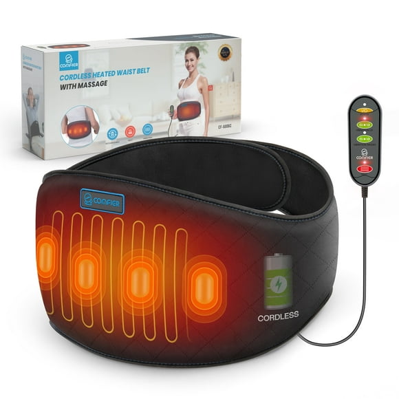 Comfier Cordless Heating Pad, Lower Back Massaager Heated Belt for Back Cramps Lumbar Abdominal Leg Arthritic Pain, Gifts