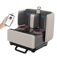 thumbnail image 1 of Comfier Foot Massage Machine, Shiatsu Deep Kneading Calf Foot Massager with Heat for Plantar Fasciitis, APP Control, Off White, 1 of 8
