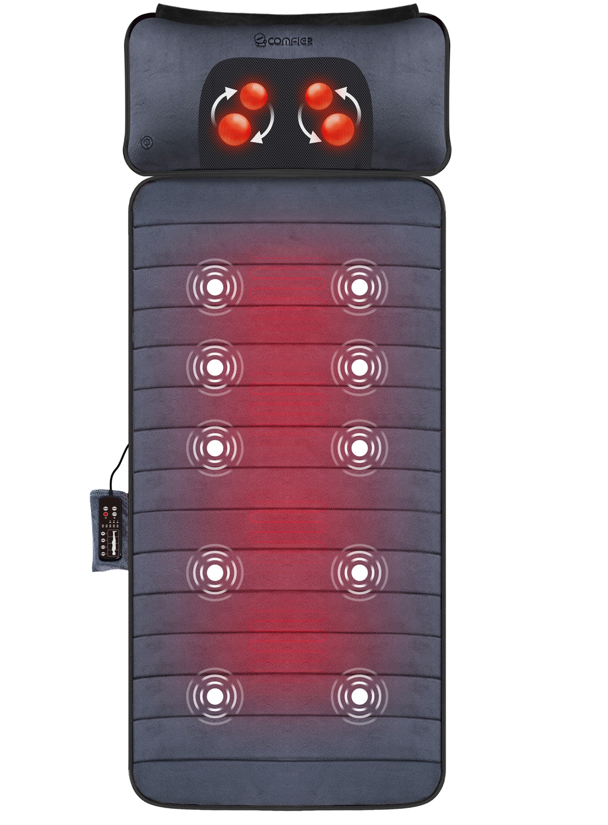 Comfier Portable Full Body Massage Mat with Heat, Vibrating Pad