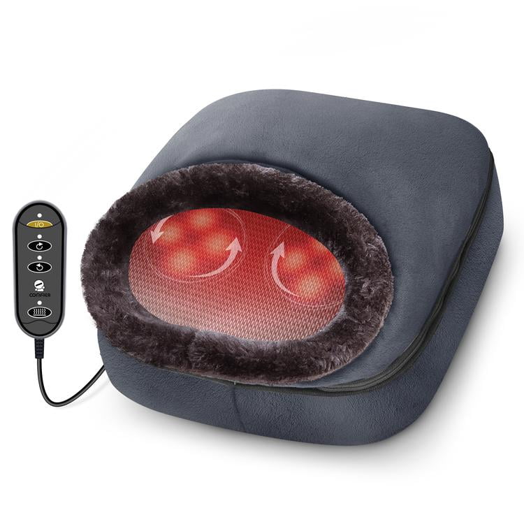 ModSavy Foot Massager Machine with Heat, 2-in-1 Foot Warmer Back