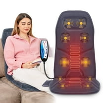 Comfier Massage Seat Cushion with Heat for Back Pain Relief, Back Chair Massager, Massage Pad for Home Use