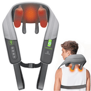 Comfier Neck Back Massager with Heat, Cordless Shiatsu Shoulder Massager, Gifts for Mom Dad