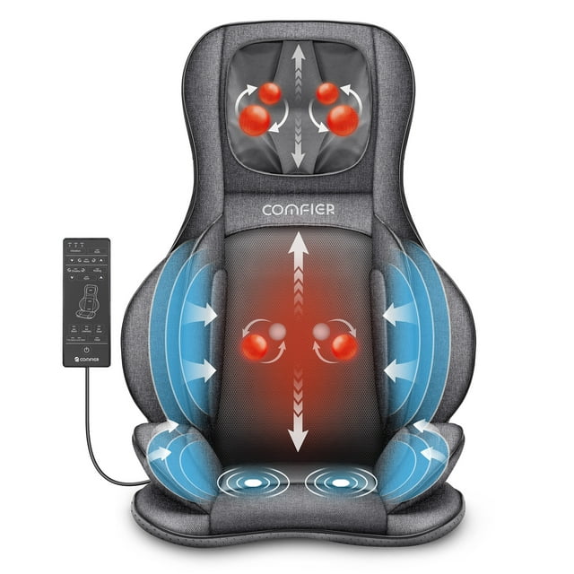 Comfier Neck Back Massager With Heat Electric Kneading Massage Chair