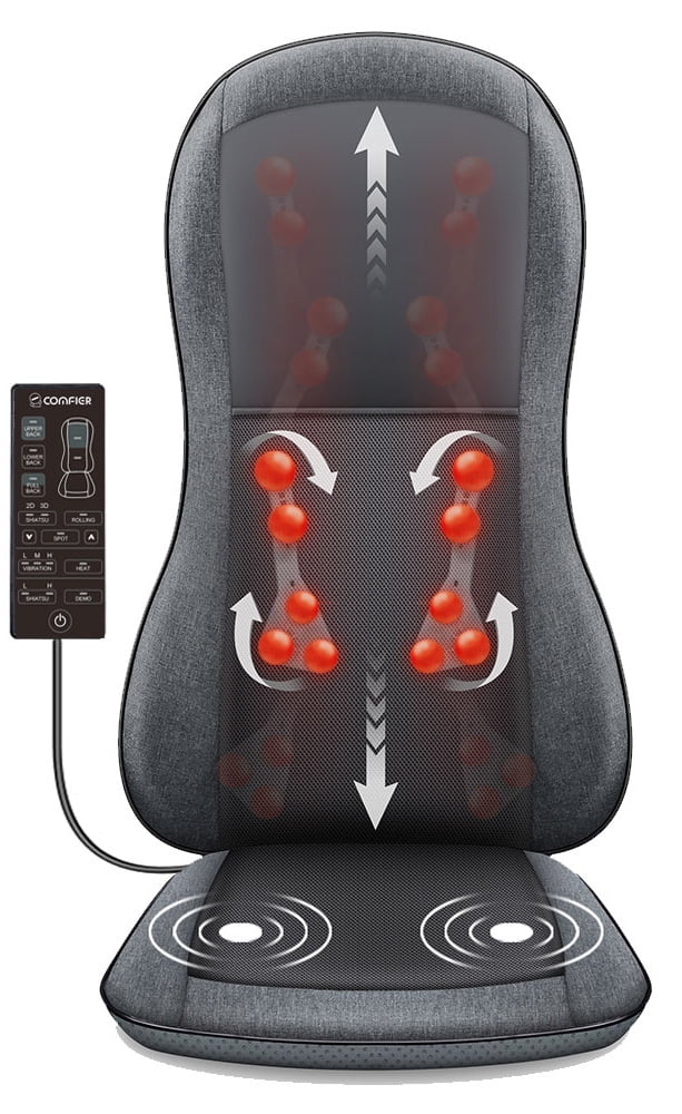 Buy Fly YUTING Shiatsu Neck And Back Massage Cushion with Heat & 3D Deep  Kneading, Pressing, Rolling And Vibrating Massager Chair Pad Online at  desertcartKUWAIT
