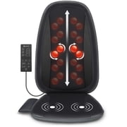 Comfier Shiatsu Back Massager with Heat Deep Tissue Kneading Massage Seat Cushion Electric Chair Pad Black