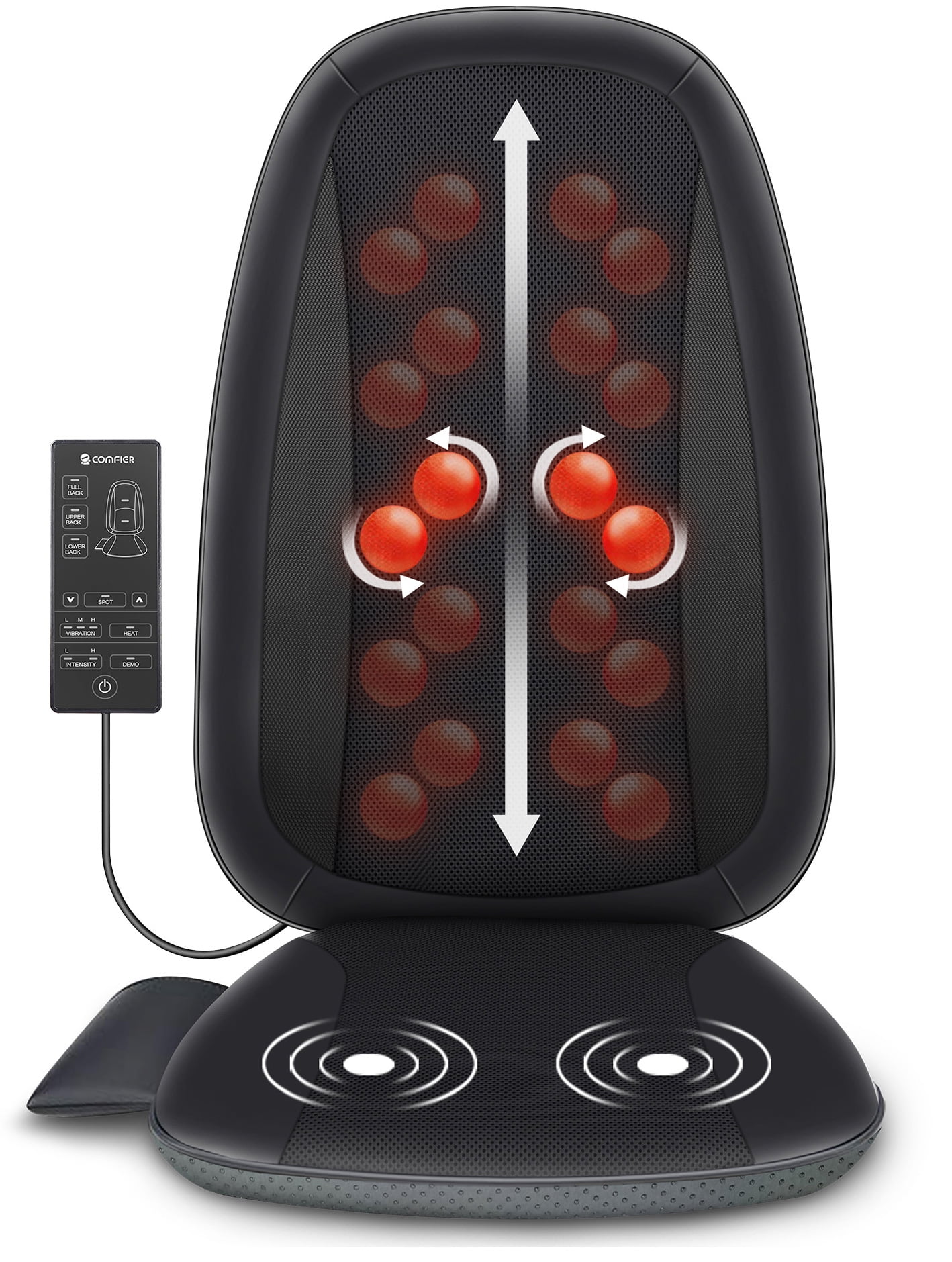 Back Massager with Heat, Rolling, Kneading Seat Massager and Massage Chair  Pad - 296, 1 CT - Gerbes Super Markets