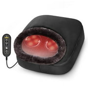 Comfier Shiatsu Foot Massager with Heat Feet Warmer Massage Machine Electric Heating Pad for Back, Gift For Women Men